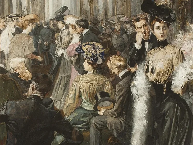 1870-Jan Dědina - Nel foyer 1905